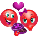 download Valentine Gift Smiley Emoticon clipart image with 315 hue color