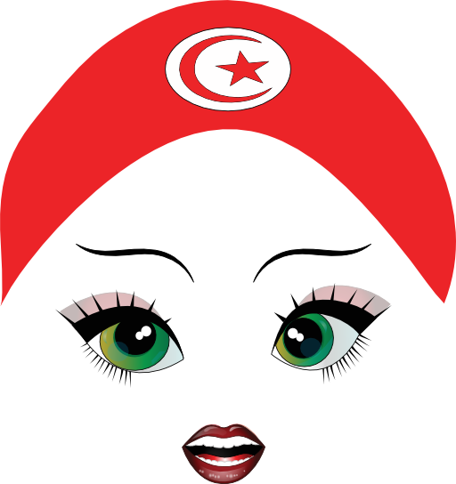 Pretty Tunisian Girl Smiley Emoticon