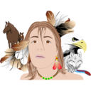 download Indian clipart image with 0 hue color