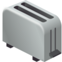 download Isometric Toaster clipart image with 90 hue color