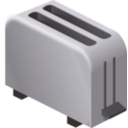 download Isometric Toaster clipart image with 180 hue color