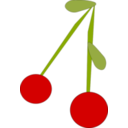 download Cherries clipart image with 0 hue color