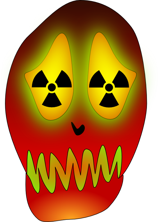 Skull And Nuclear Warning