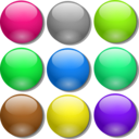 download Game Marbles Simple Dots clipart image with 90 hue color