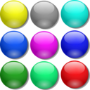 download Game Marbles Simple Dots clipart image with 180 hue color