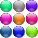 download Game Marbles Simple Dots clipart image with 270 hue color