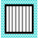 download Jail Bars clipart image with 180 hue color