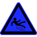 download Signs Hazard Warning clipart image with 180 hue color