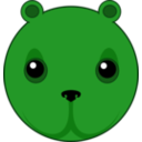 download Cute Bear Head clipart image with 90 hue color