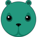 download Cute Bear Head clipart image with 135 hue color