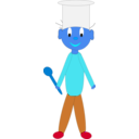 download Cook clipart image with 180 hue color