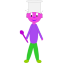 download Cook clipart image with 270 hue color