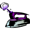 download Steam Iron clipart image with 270 hue color