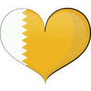 download Bahrain Heart Flag clipart image with 45 hue color