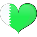 download Bahrain Heart Flag clipart image with 135 hue color