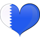 download Bahrain Heart Flag clipart image with 225 hue color