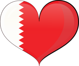 Bahrain Heart Flag