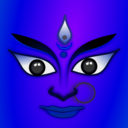 download Goddess Durga clipart image with 225 hue color