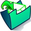 download Folder Inbox clipart image with 90 hue color