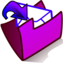 download Folder Inbox clipart image with 225 hue color