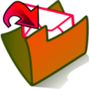 download Folder Inbox clipart image with 315 hue color