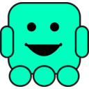 download Friendly Robot clipart image with 45 hue color