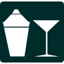 download Cocktail Icon Martini Icon clipart image with 180 hue color