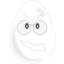 download Egg Wear Glasses clipart image with 90 hue color