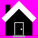download Freakyhouse clipart image with 180 hue color