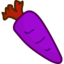 download Cartoon Carrot clipart image with 270 hue color
