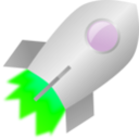 download Toy Rocket clipart image with 90 hue color