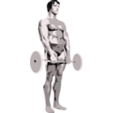 download Posing Bodybuilder clipart image with 135 hue color