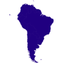 download South American Continent clipart image with 315 hue color