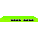 download Netgear Fs108p Switch clipart image with 225 hue color