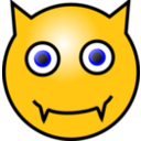 download Emoticons Devil Face clipart image with 0 hue color