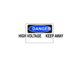 download Danger High Voltage Keep Away clipart image with 225 hue color