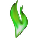 download Fire clipart image with 90 hue color