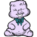 download Pig clipart image with 270 hue color