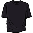 download T Shirt Black 01 clipart image with 270 hue color