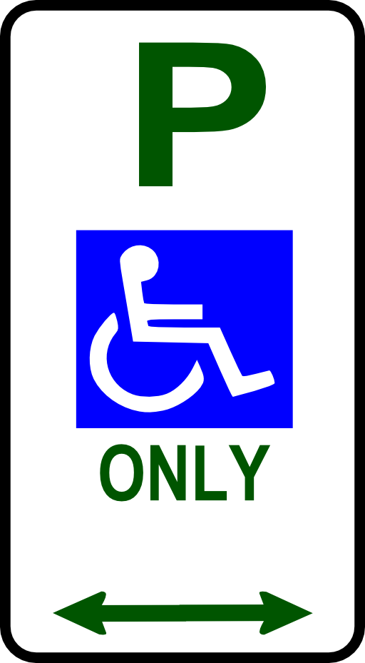 Sign Disabled Parking