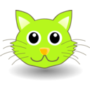 download Funny Kitty Face clipart image with 45 hue color