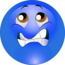 download Pray Smiley Emoticon clipart image with 180 hue color