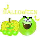 download Dracula Pumpkin Smiley Emoticon clipart image with 45 hue color