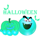 download Dracula Pumpkin Smiley Emoticon clipart image with 135 hue color