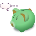 download Piggybank clipart image with 45 hue color