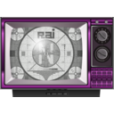 download Television clipart image with 270 hue color