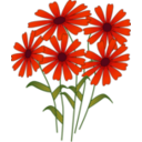 download Flowers clipart image with 315 hue color