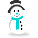 download Snowman clipart image with 180 hue color