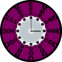 download Crazzy Clock Strange clipart image with 135 hue color