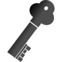 download Key clipart image with 225 hue color
